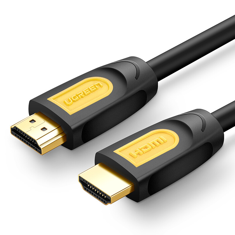 绿联(UGREEN) hdmi线2.0版4k高清线3d数据电脑电视连接线 黄黑头 HDMI 0.75米